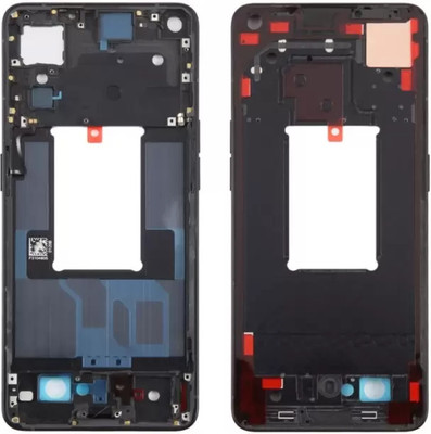 Flipkart SmartBuy OPPO Reno 7 Pro (5G) Front Housing LCD Frame Bezel Plate Front Panel(Black)