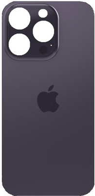 Sandreezz Apple iPhone 14 Pro (Glass) Back Panel(Deep Purple)