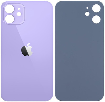 Kraze4blaze Apple iPhone 12 Mini (Best Quality)(With Proper Logo)(Glass) Back Panel(Purple)