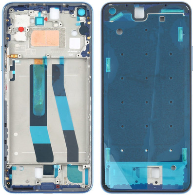 Unique4Ever Xiaomi Mi 11 Lite Housing LCD Bezel Plate Premium Quality Front Panel(Blue)