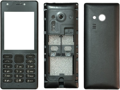imbi Nokia 216 Front Back and Middle Body With Keypad Full Panel(Black)