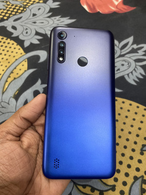 LEISURELIC MOTOROLA MOTO G8 POWER LITE WITH PROPER LOGO Back Panel(ROYAL BLUE)