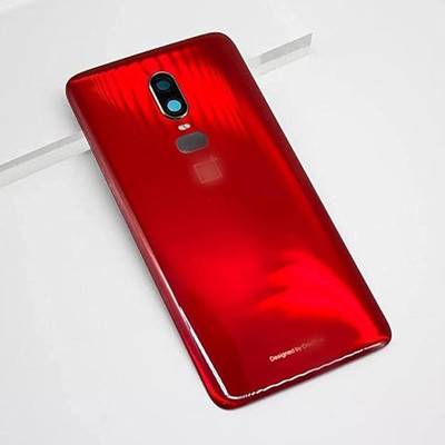 BrewingQ OnePlus OnePlus 6(Glass) Back Panel(Amber Red)
