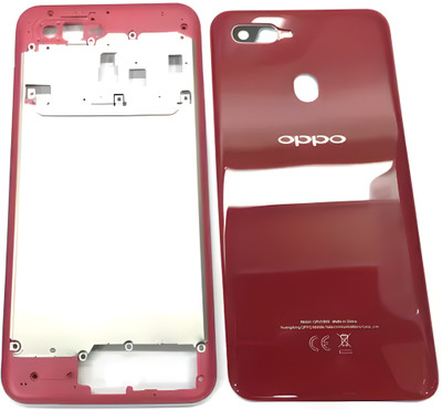 SRaccessories OPPO A5s (Housing Body) (Side Keys with Middle Body) Back Panel(RED)