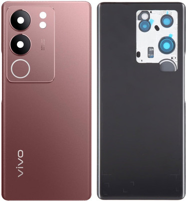 Flipkart SmartBuy Vivo V29 (Glass) with Camera Ring Lens Back Panel(Majestic Red)