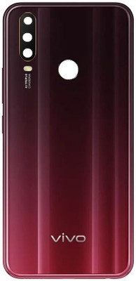 PARADISEEOM Vivo Y15 With Side Volume & Power Buttons Back Panel(Burgundy Red)