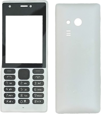 imbi Nokia 216 Dual SIM Front Back Body With Keypad Front & Back Panel(White)