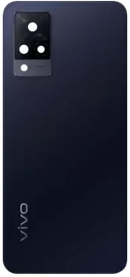 Sandreezz Vivo V21 (5G) (Glass) (With Camera lens Ring) (with Proper Logo) Back Panel(Dusk Blue)