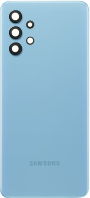 Unique4Ever SAMSUNG Galaxy A32 (4G) With Camera Ring Lens Glass Back Panel(Awesome Blue)