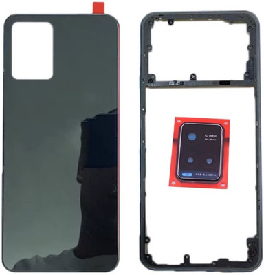 Sandreezz Vivo Y33s with Proper Logo (With Middle Ring Camera Lens & Side Volume Power Buttons) Full Panel(Mirror Black)