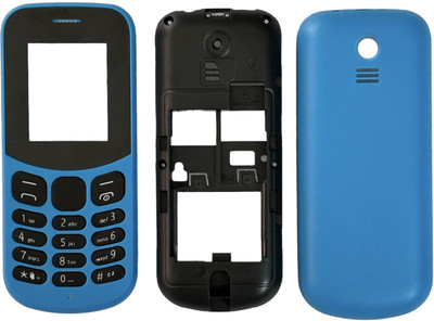 imbi Nokia 130 (2017) Dual Sim Front Back and Middle Body With Keypad Full Panel(Blue)