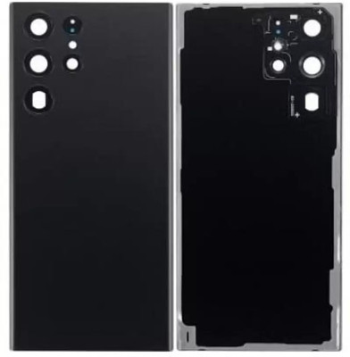 Sparevilla SAMSUNG GALAXY S22 ULTRA Back Door Glass Replacement Mobile Back Panel(Black)