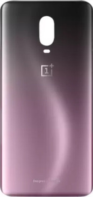SRaccessories OnePlus 6T ( Glass ) Back Panel(Purple, Black)