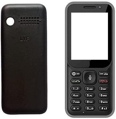 Ekon Jio LYF F320B Full Keypad Housing Body (Not A Mobile Phone, Only Body Panel) Full Panel(Black)