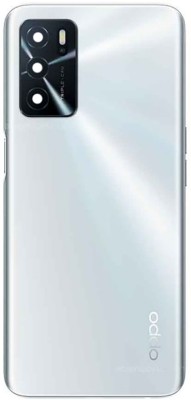 Unique4Ever Oppo A16 Housing Body With Middle Ring Volume & Power Buttons Back Panel(Silver)