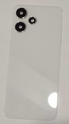 SPAREASP Xiaomi Redmi 12 5G (Glass) (With Camera Glass) White Back Panel(White)
