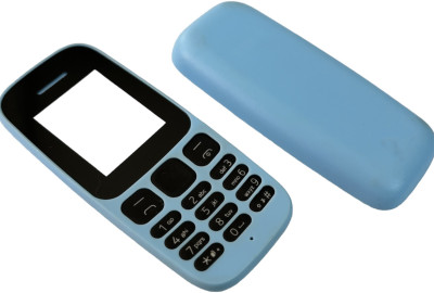 imbi Nokia 105 2017 Single Sim Model Front Back Body With Keypad Front & Back Panel(Blue)