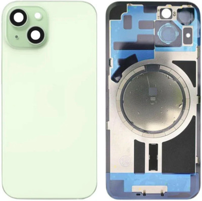 KezeMize Apple iPhone 15 Real Housing Glass + Camera Lens + Metal Plate + Magsafe Magnets Back Panel(Green) KezeMize Apple iPhone 15 Real Housing Glass + Camera Lens + Metal Plate + Magsafe Magnets Back Panel(Green)