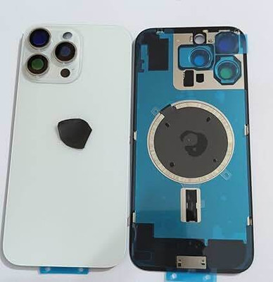 SPAREASP Iphone 16 Pro Max With Wireless Magnet and Camera Fitting Lens Back Panel(White)