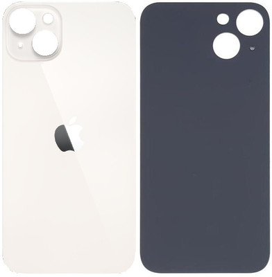 KezeMize Apple iPhone 14 (Best Quality)(With Proper Logo)(Glass) Back Panel(White)