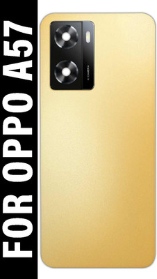 Safa OPPO A57 With Camera Glass Back Panel(Glowing Gold)