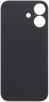 Sandreezz Apple iPhone 16 (Glass) (Best Quality) (with Proper Logo) Back Panel(Black)