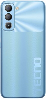 Sandreezz Tecno Pop 5 Pro (BD4J) (with Proper Logo) Back Panel(Ice Blue)