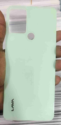 HNVIEW Lava blaze 4g Back glass panel with logo and compatible Back Panel(Green)