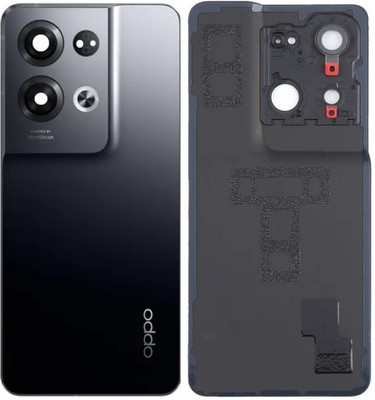 Flipkart SmartBuy Oppo Reno 8 Pro (5G) with Camera Ring Lens Back Panel(Glazed Black)