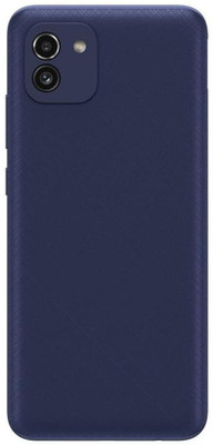 imbi Samsung Galaxy A03 With Network Antenna, Power and Volume Button Camera Glass Back Panel(Blue)