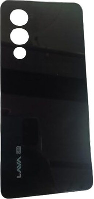 FixHub LAVA STORM 5G BACK GLASS COMPATIBLE Back Panel(BLACK)