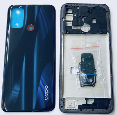 Sandreezz OPPO A32 2020 (Housing Body) (Side Keys with Middle Body) (with Proper Logo) Back Panel(Electric Black)