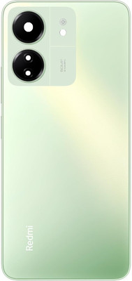Sandreezz Xiaomi Redmi 13C (5G) With Middle Ring Camera Lens & Side Volume Power Buttons Back Panel(Starshine Green)