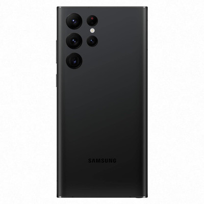 IncMart For Samsung Galaxy S22 Ultra With Camera lens Back Glass Back Panel(Black)