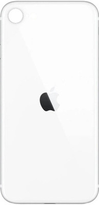 FLOUNDER APPLE IPHONE SE 2020 GLASS WITH PROPER LOGO Back Panel(WHITE)