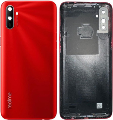 Sandreezz Realme C3 (Best Quality) (With Camera Lens & Side Volume Power Buttons) Back Panel(Red)
