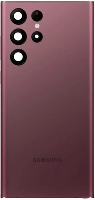 IncMart For Samsung Galaxy S22 Ultra Back Glass Back Panel(Red)