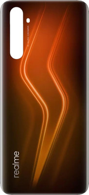 Tworld Battery Back Glass Door Replacement For Realme 6 Pro Back Panel(Lightning Orange)