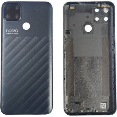 FriendzzWorld realme Narzo 30A Back Panel(Black)