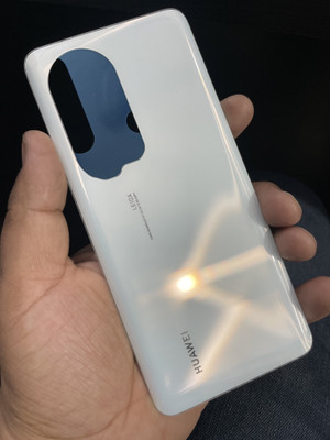 MAXOUT HUAWEI P50 Pro (Pearl White) Glass Best Premium Quality Back Panel(Pearl White)