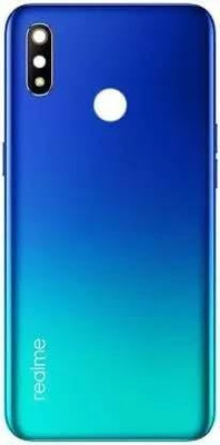FixHub REALME 3 back cover with side key button compatible Back Panel(BIUE)