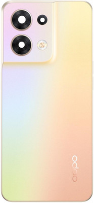 Kraze4blaze Oppo Reno 8 5G (With Camera Lens)(With Proper Logo) Back Panel(shimmer Gold)