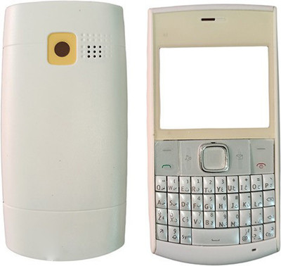 imbi Nokia X2-01 (2010) Mobile Phone Panel Front Back Body With Keypad Front & Back Panel(White)
