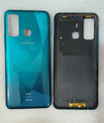 FixHub INFINIX HOT 9 BACK COVER WITH SIDE KEY BUTTON COMPATIBLE Back Panel(GREEN)