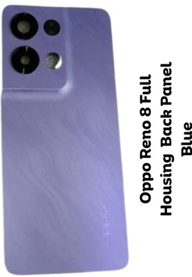 Shkiyo Oppo Reno 8 With Camera Lens And With Proper Logo Back Panel(Purple)