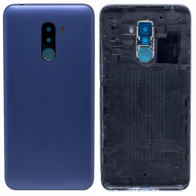 imbi Xiaomi Poco F1 (M1805E10A) Power And Volume Button Camera Glass Back Panel(Blue)