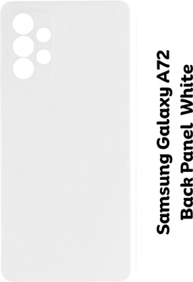 Shkiyo Samsung Galaxy A72 With Proper Logo Back Panel(White)