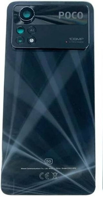 SRaccessories Poco X4 Pro 5G (Housing Body) (Side Keys with Middle Body) Full Panel(Laser Black)
