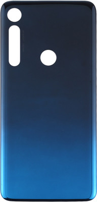 HQP for Motorola One Macro ( PAGS0005IN ) [ With Pre Installed Adhesive Tape ] Battery Back Door Replacement Back Panel(Space Blue)