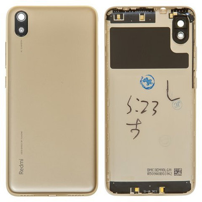 Sandreezz Xiaomi Redmi 7A (Best Quality) (with Proper Logo) (with Side Volume Power Buttons) Back Panel(Matte Gold)